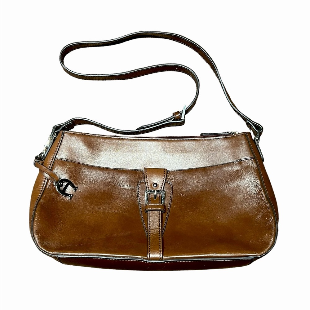 Etienne Aigner Genuine Leather Brown Shoulder Bag